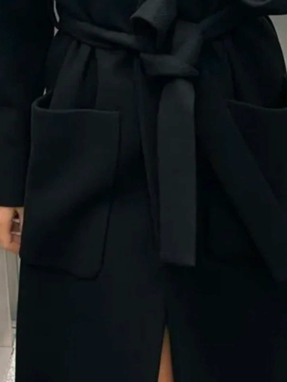Long Coat Manteco Zara Black - Picture 3 of 8